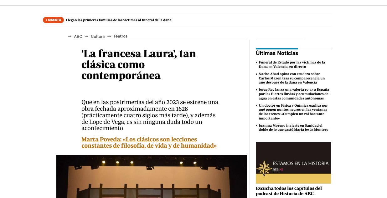 'La francesa Laura': As Classical as Contemporary