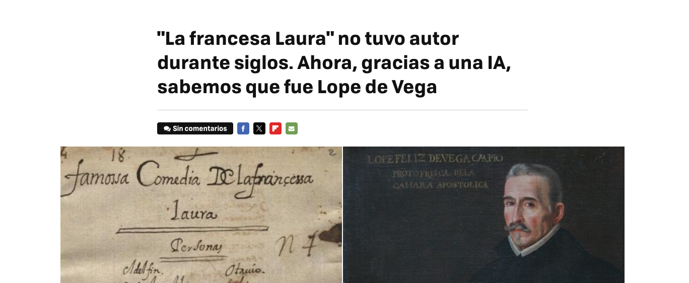 ‘La Francesa Laura’ Had No Known Author for Centuries. Now, Thanks to AI, We Know It Was by Lope de Vega