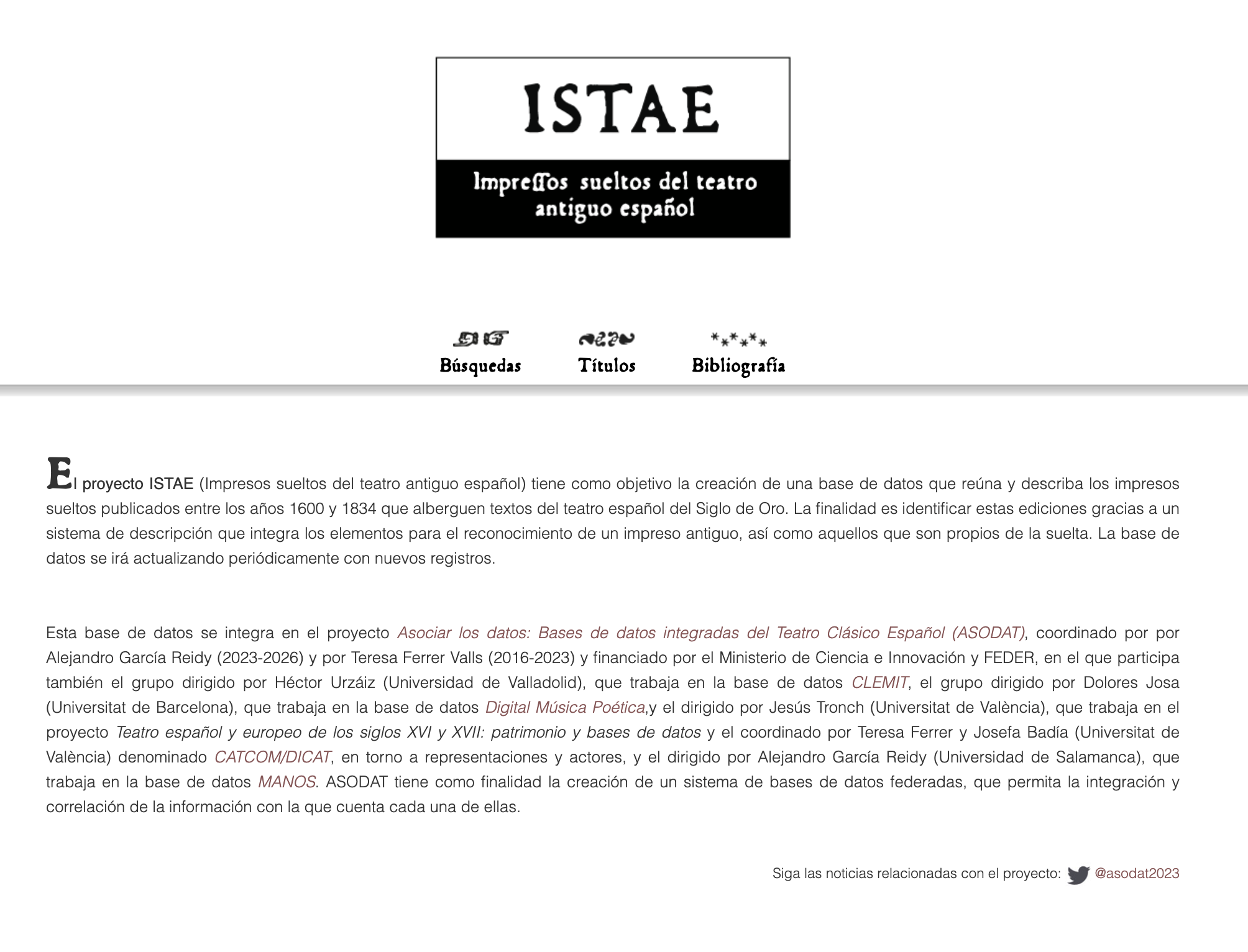 ISTAE: Impresos sueltos del teatro antiguo español